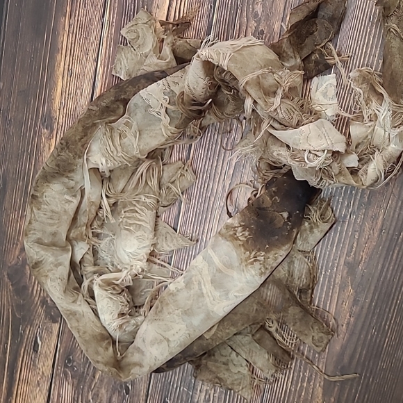 NEW BROWN FRINGE DELICATE OVER THE SHOULDER SCARF - Picture 7 of 8